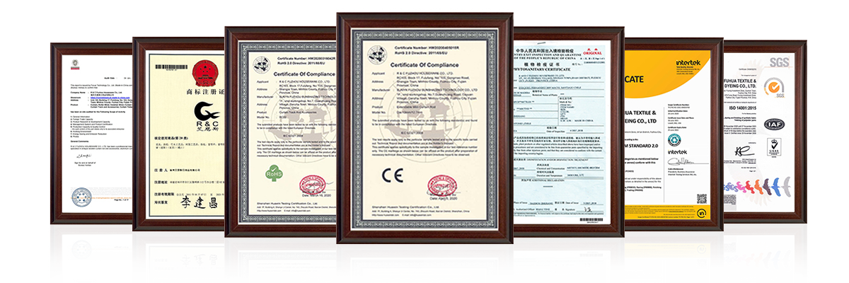 vertical sheer blind certificates