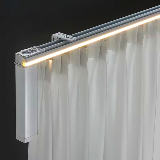 Electric Curtain Track With Led Light